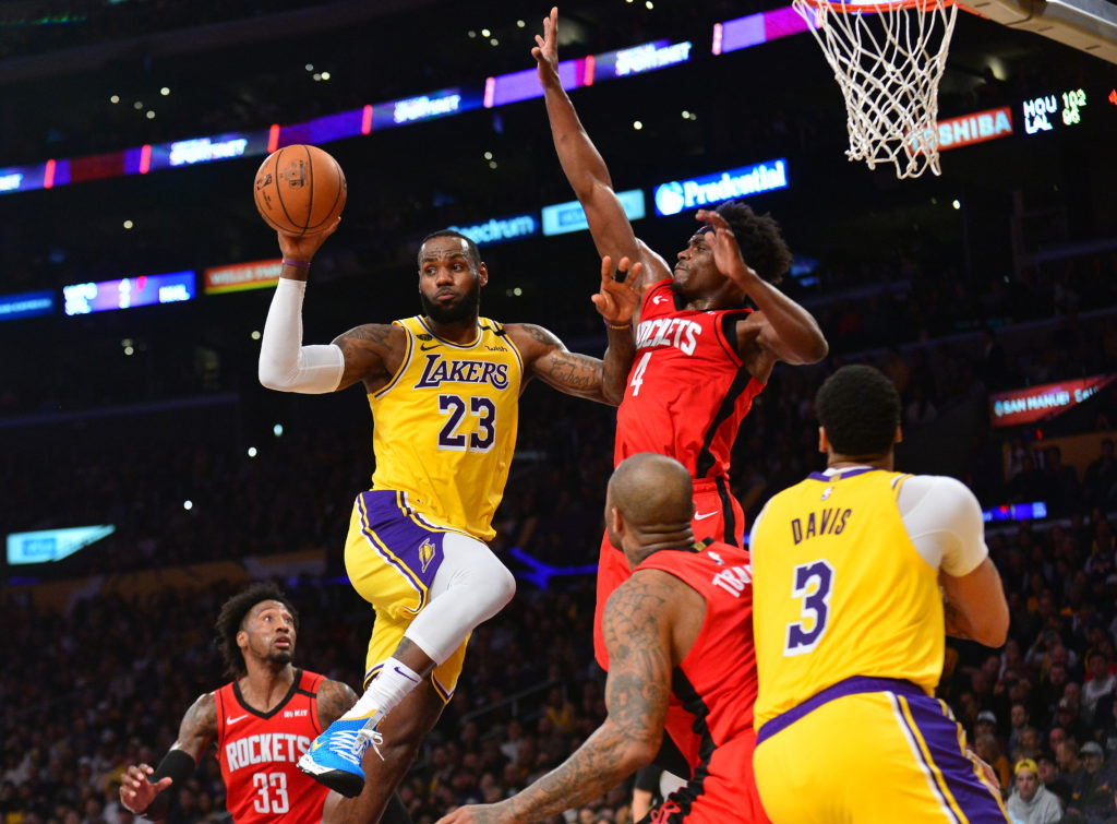 lakers rockets lebron james