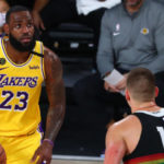 lakers nuggets lebron james nikola jokic defense